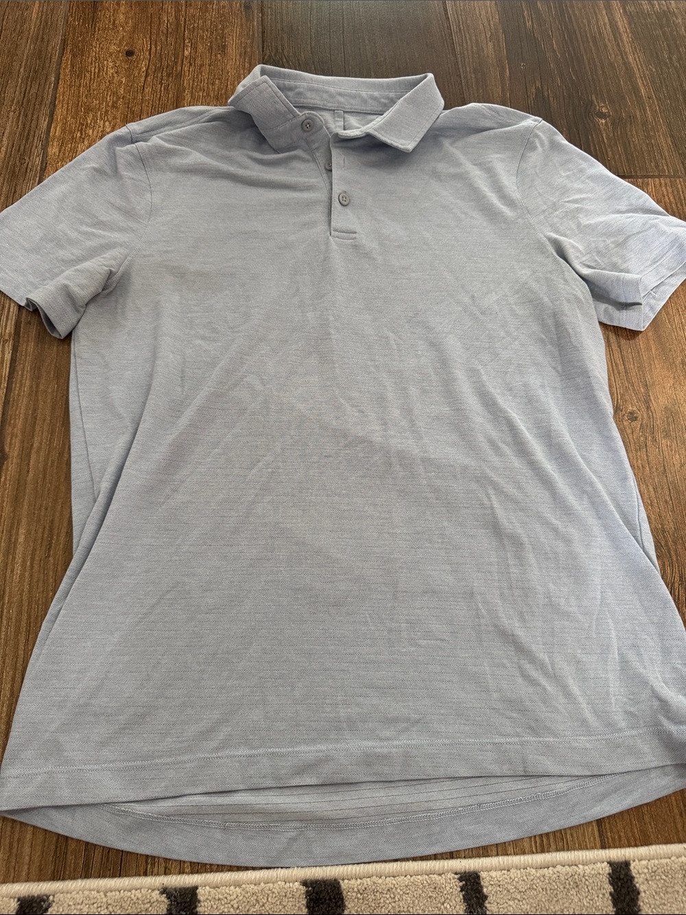 Size large luluemon Men's Light Blue Polo Shirt